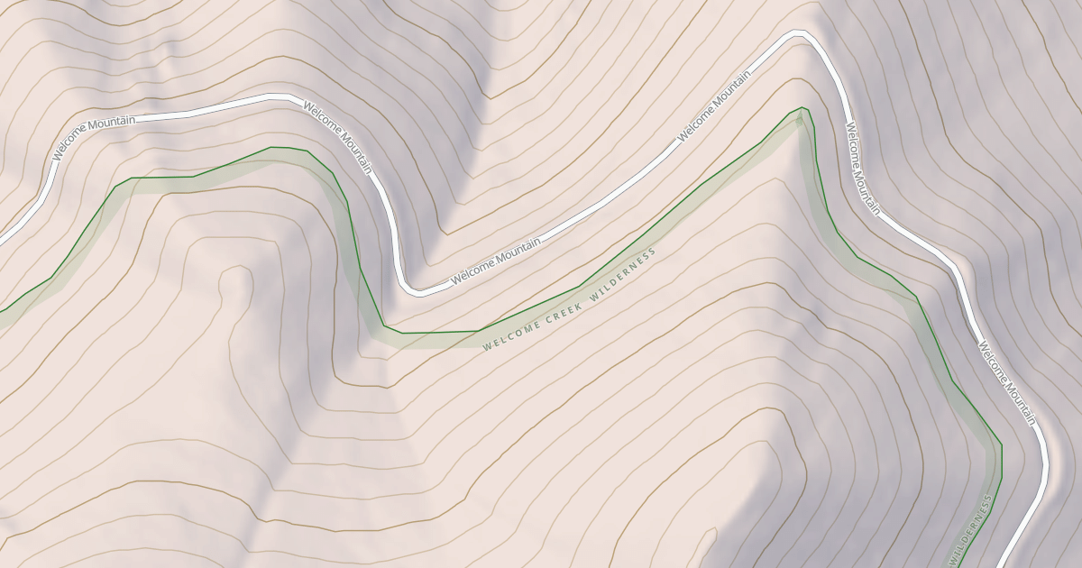 Map preview of WELCOME MOUNTAIN