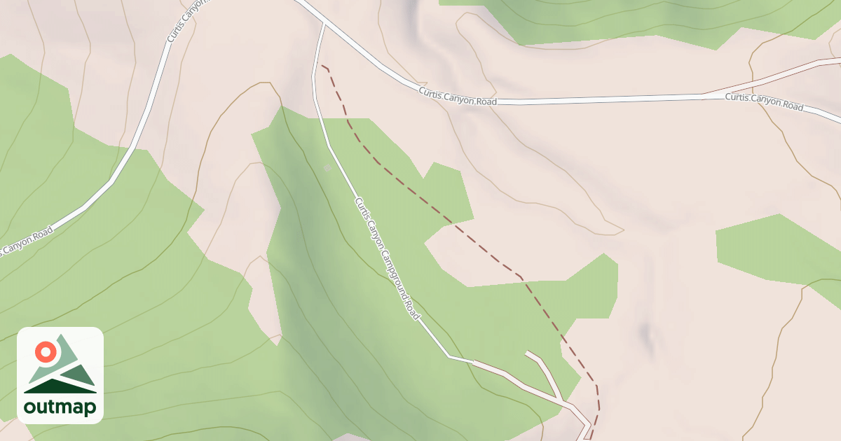 Map of CURTIS CANYON CAMPGROUND