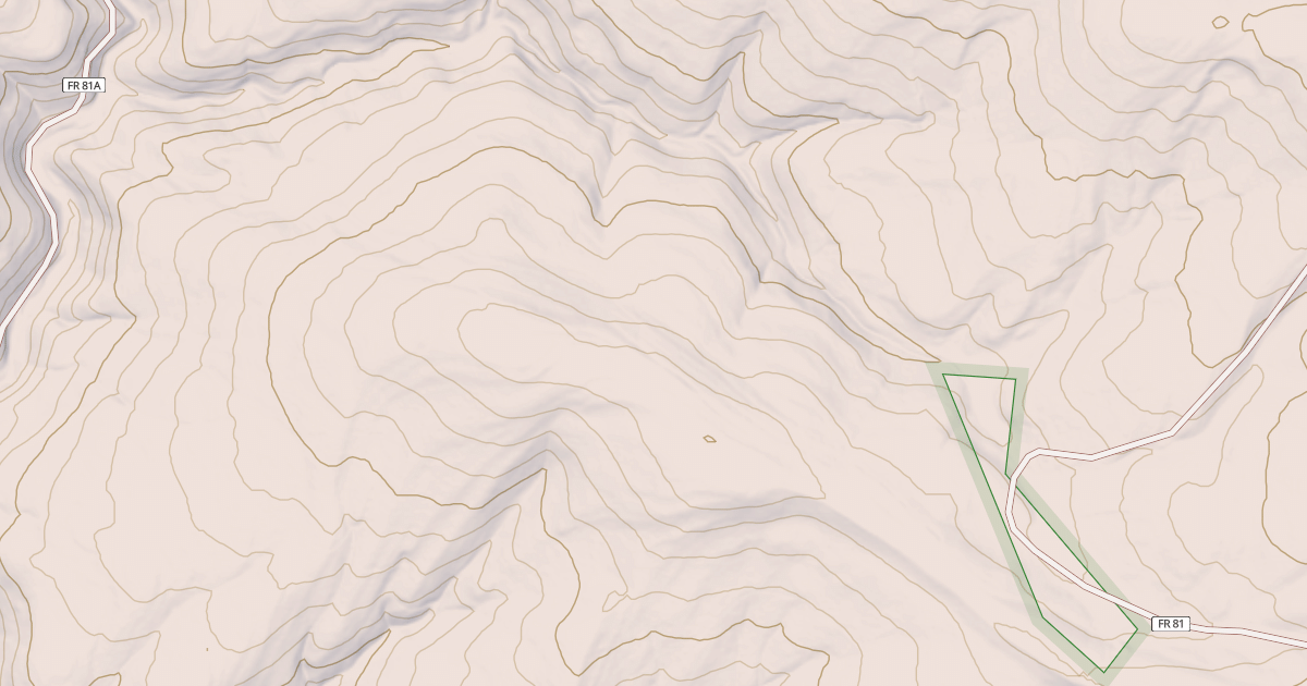 Map preview of USFS Motor Vehicle Use Map Roads {09730073-D924-44AC-A5F8-6127C5BB12D2}