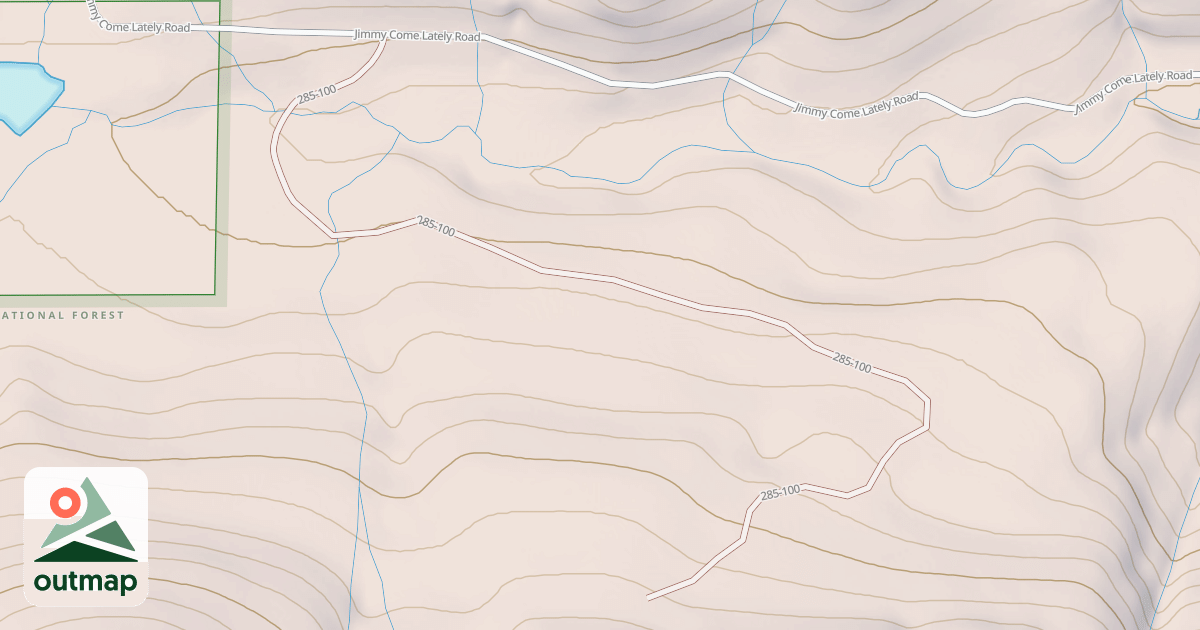 Map of USFS Motor Vehicle Use Map Roads {3DFAF383-61B0-4F9A-B563-5D3A1045955C}