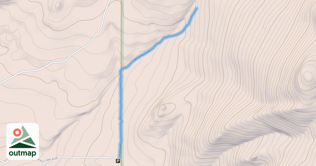 Map of McCarthy Gulch
