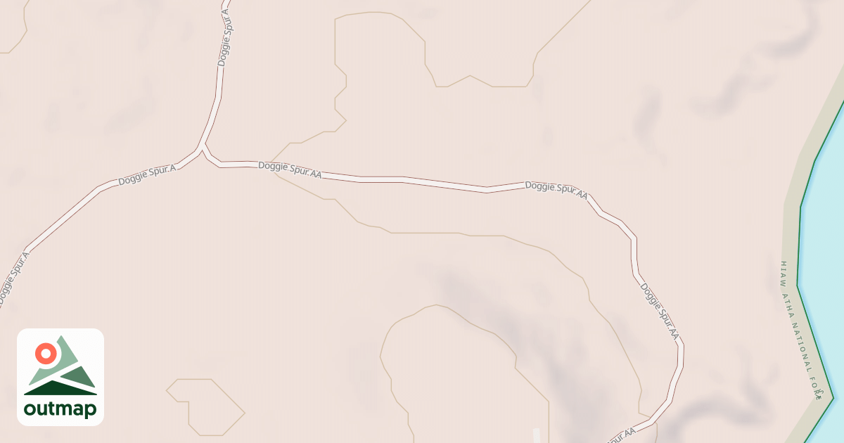 Map of DOGGIE SPUR AA