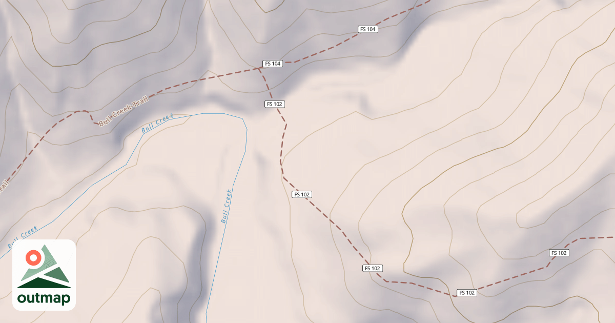 Map of BULL CREEK