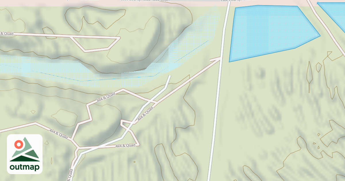 Map of Interlake State Recreation Area Trails