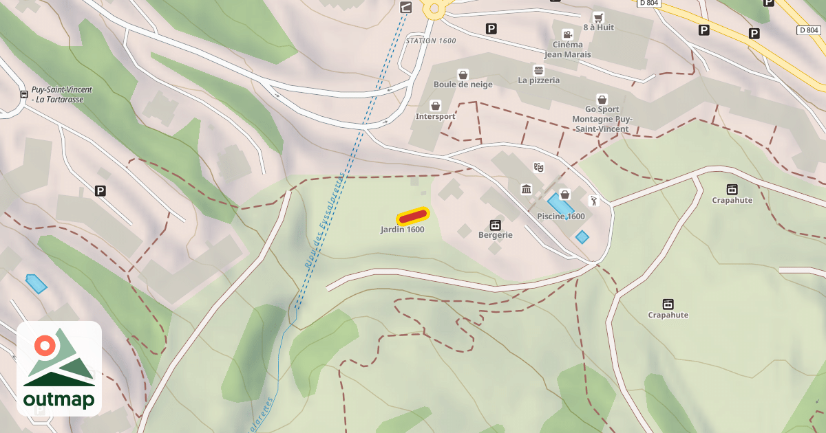Map of Jardin 1600
