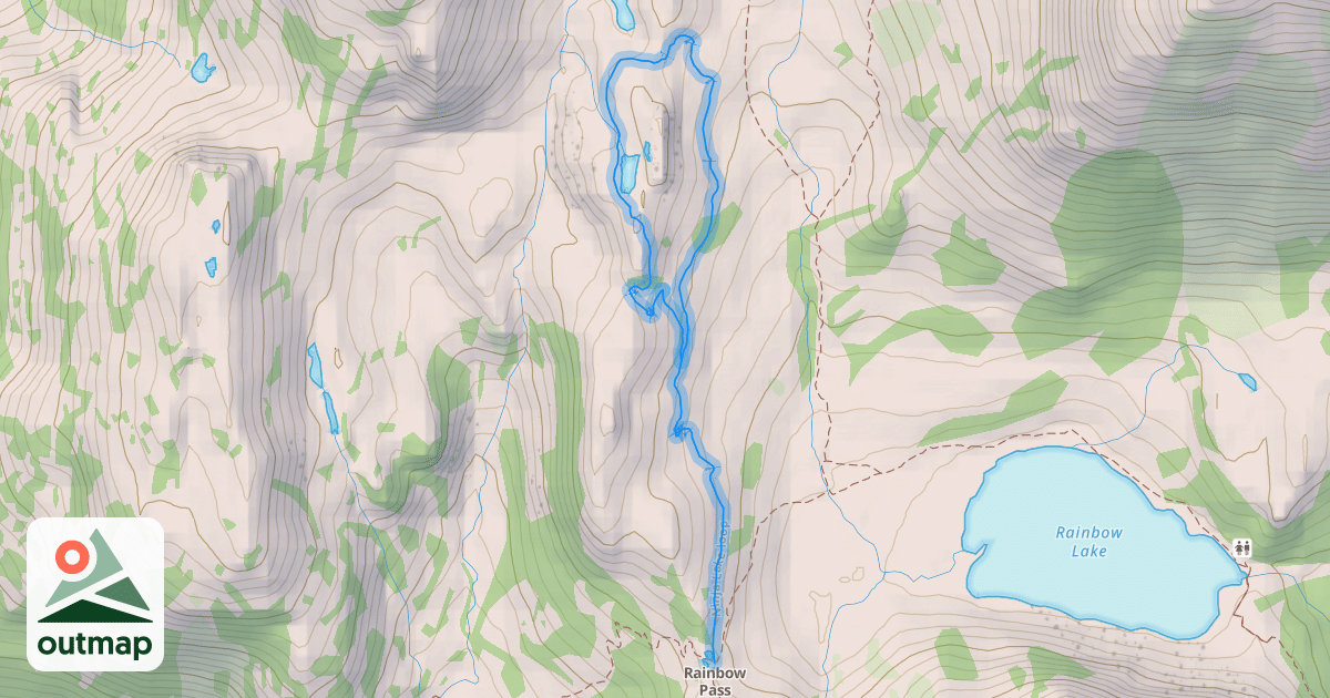 Map of Ninja Lake loop