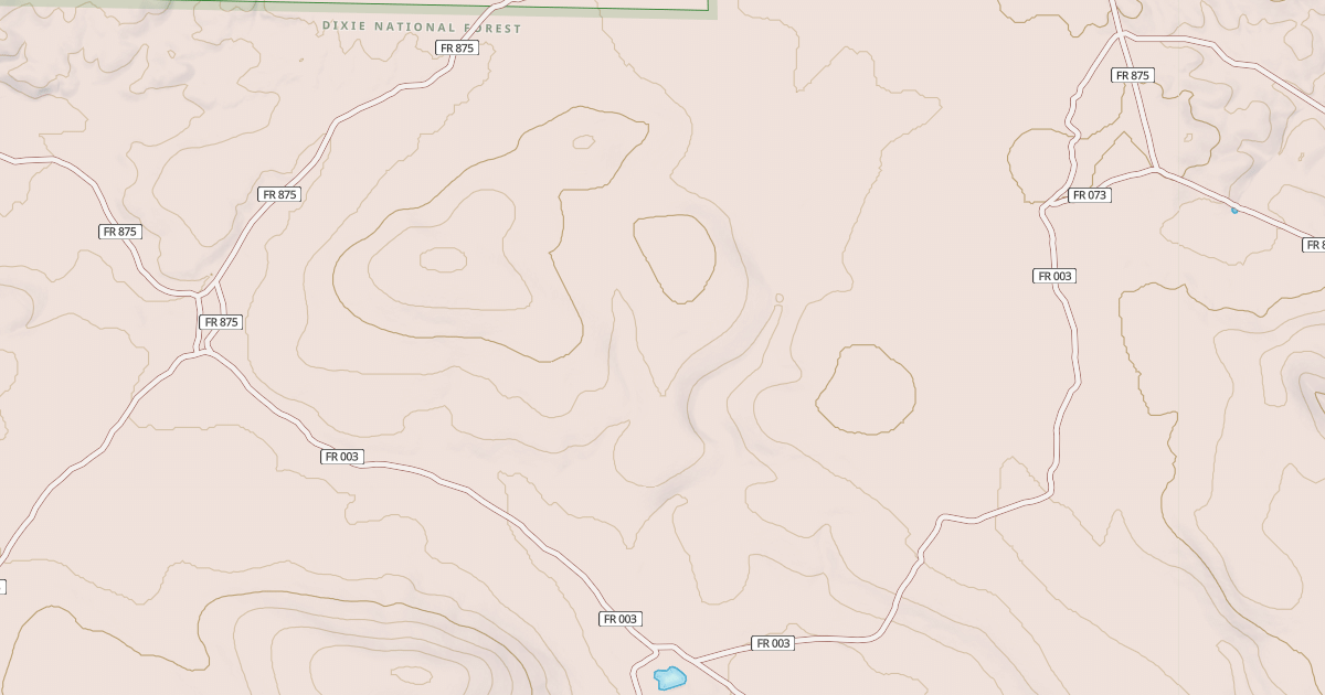 Map preview of USFS National Forest System Roads {0395849D-4977-4221-8E14-4AC1E6141B41}