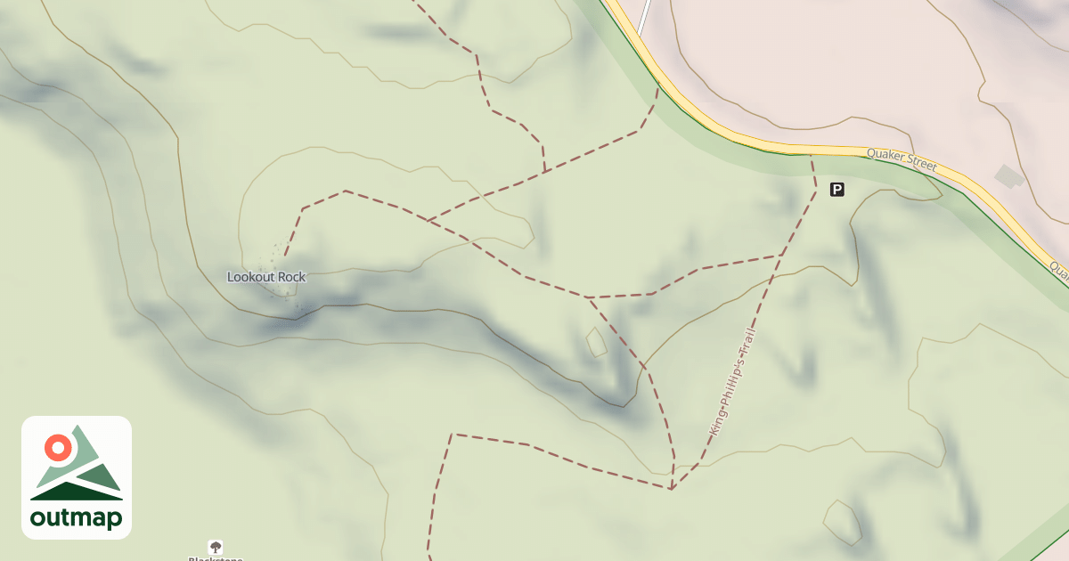 Map of Lookout Rock Trail