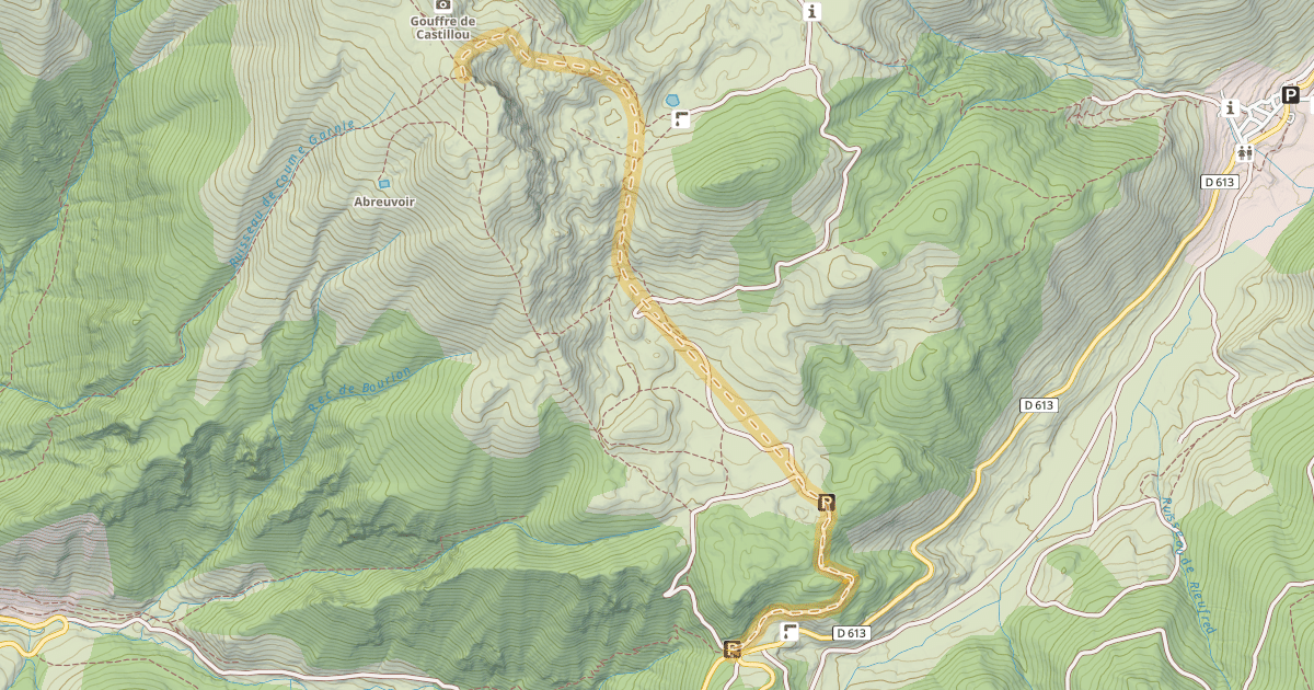 Map preview of Rocher de Scaramus — Col de Marmare