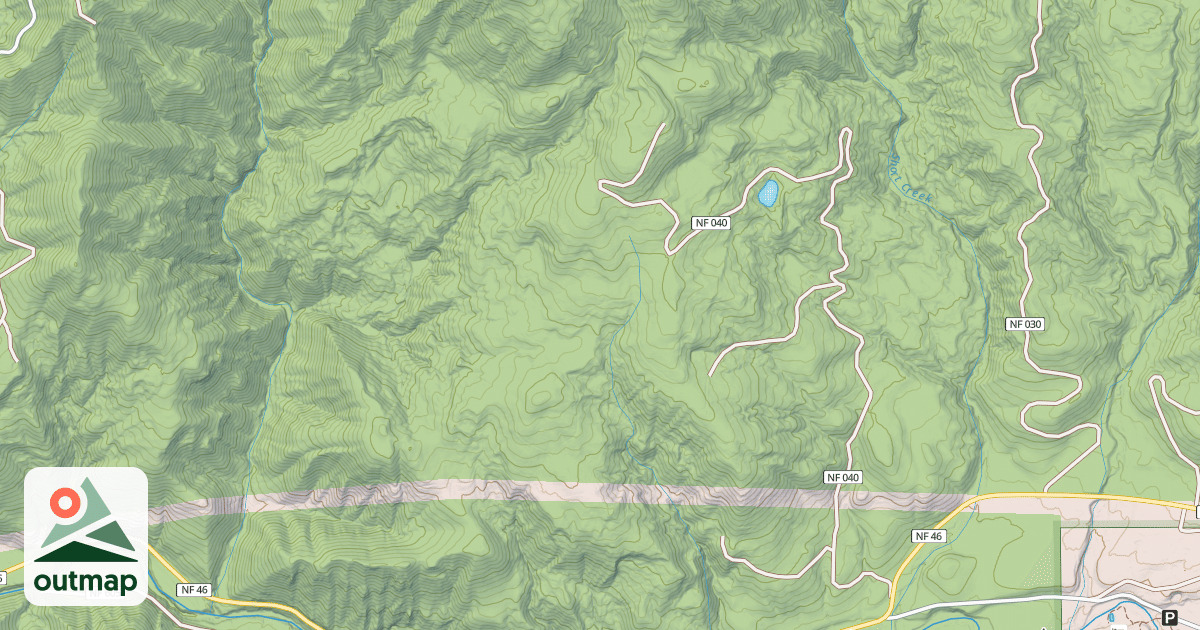 Map of SHORT MOUNTAIN ROAD