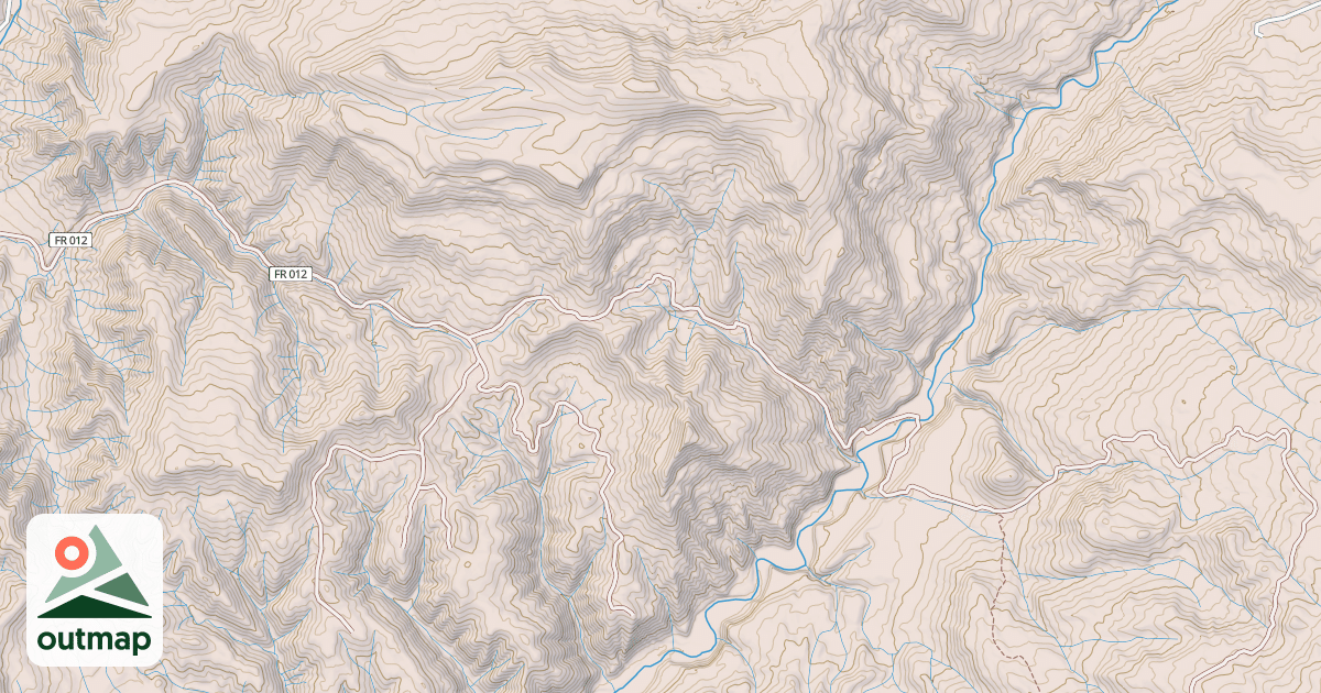 Map of BLUE CRK