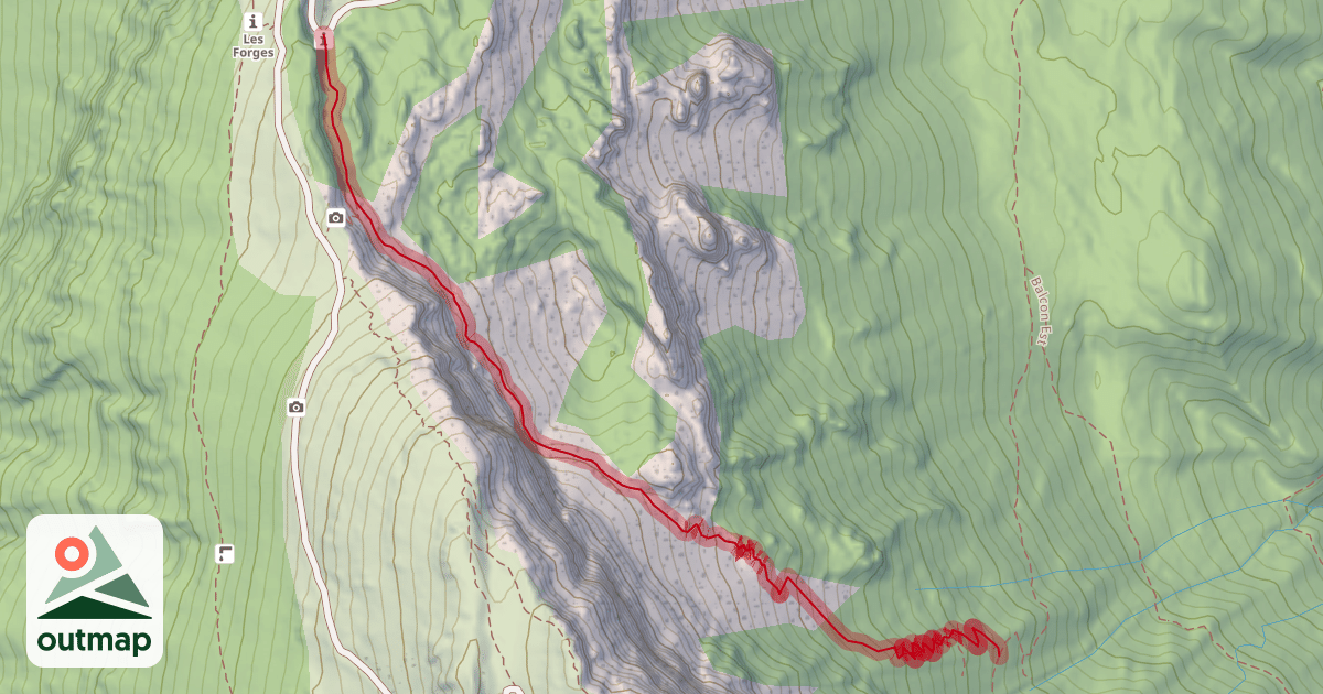 Map of Vallon des Forges