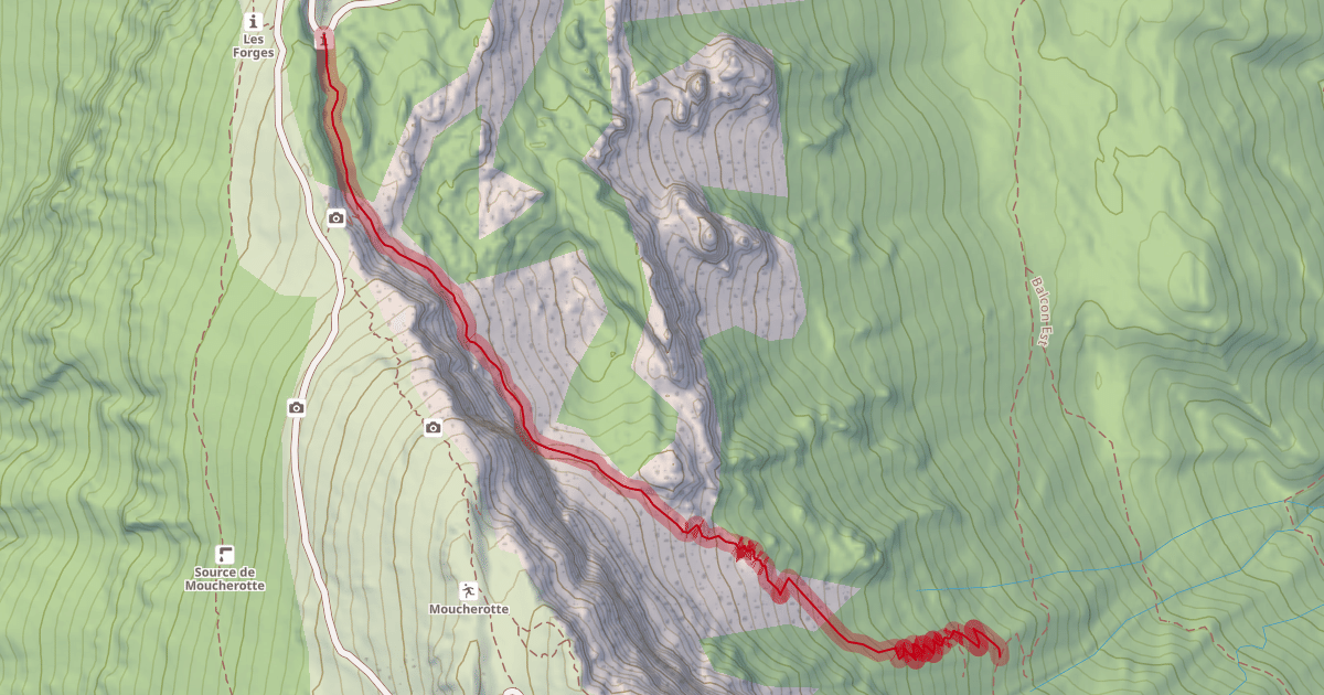 Map preview of Vallon des Forges