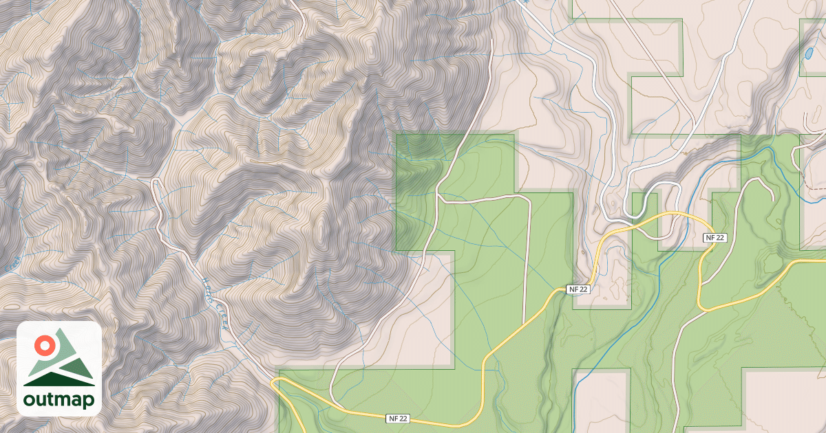 Map of USFS Motor Vehicle Use Map Roads {D5B6CFB9-9D01-4AFA-A4A4-E04DFC7CC0E8}