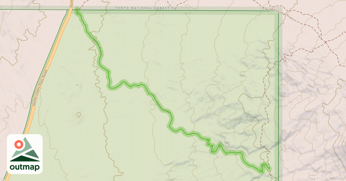 Map of Talon Trail