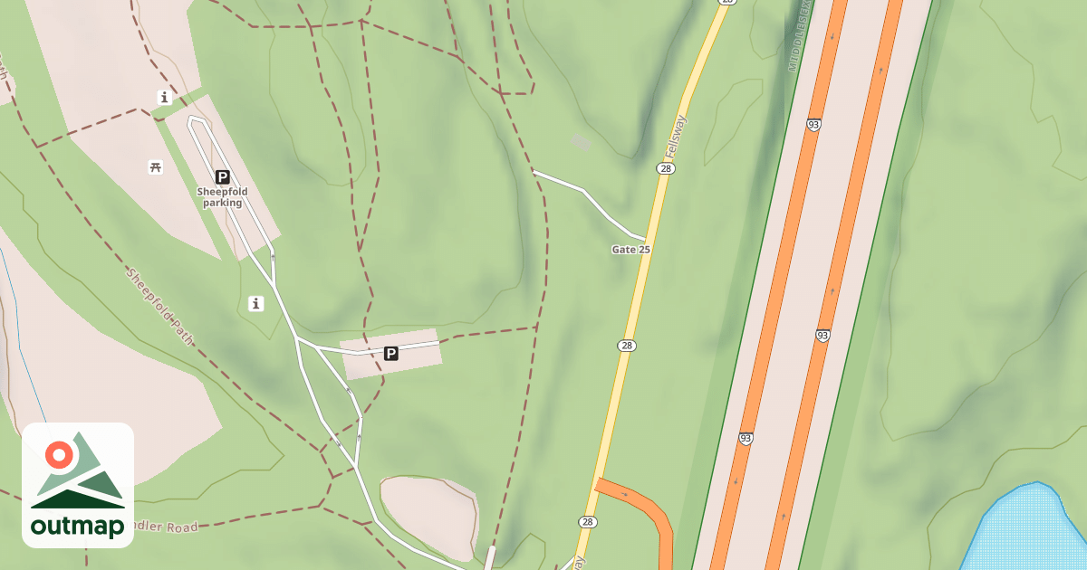 Map of Mountain Bike