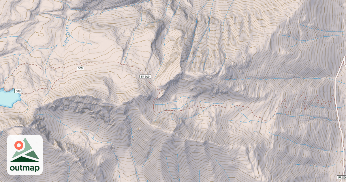 Map of COLUMBINE LAKE