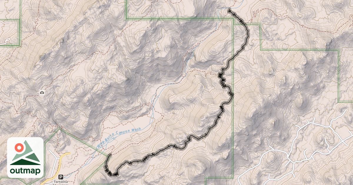 Map of Alamo Spring Trail