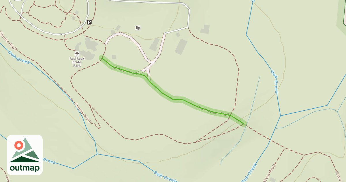 Map of Bunkhouse Trail