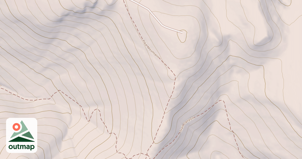 Map of Pike Mountain