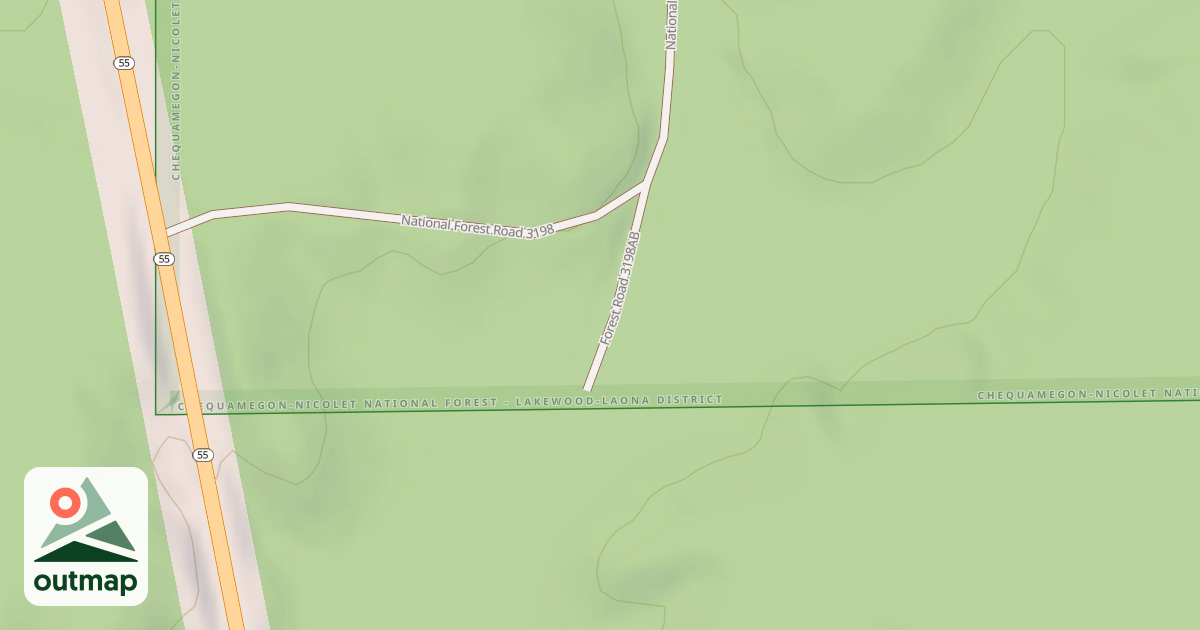 Map of FR 3198AB