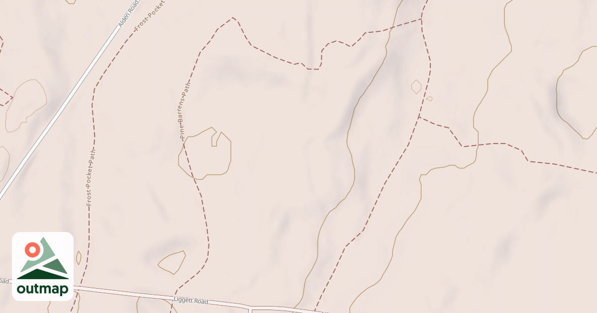 Map of Pine Barren Path
