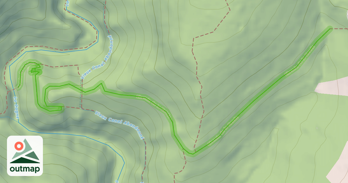 Map of Chemin de la Gaude