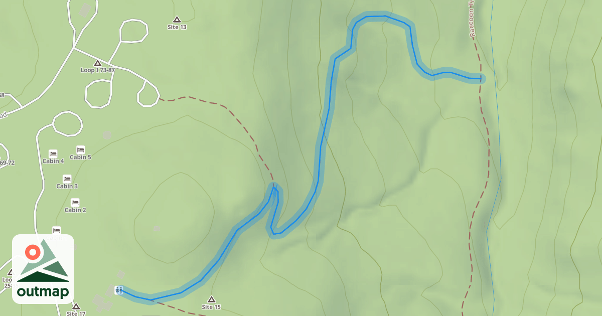 Map of Raccoon Trail