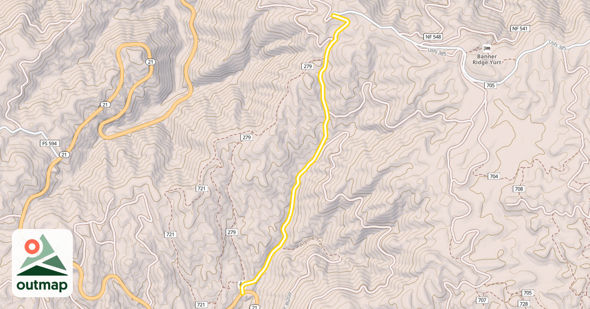 Map of Little Beaver Creek Road