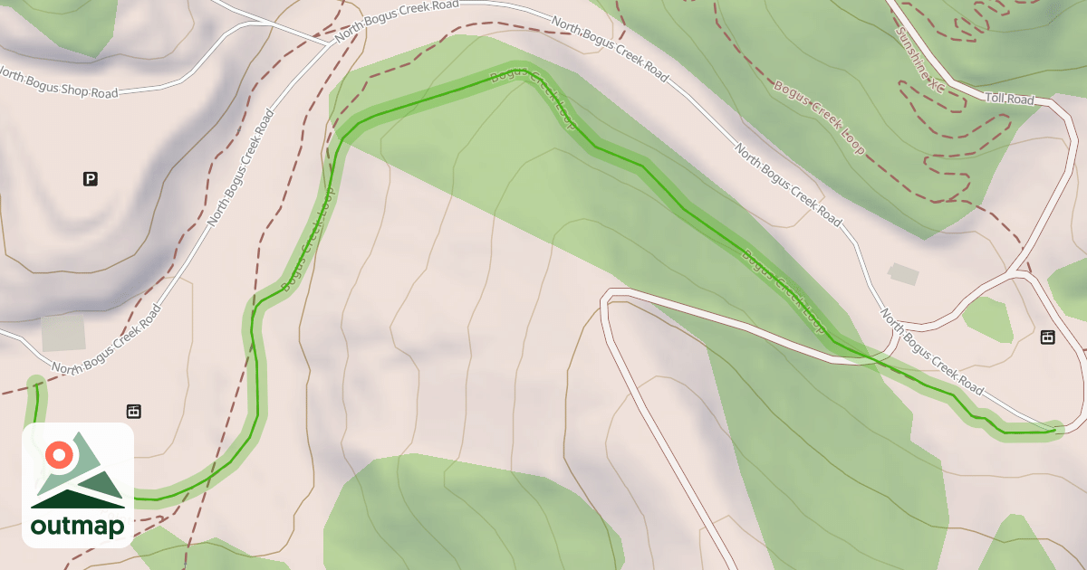 Map of Bogus Creek Loop