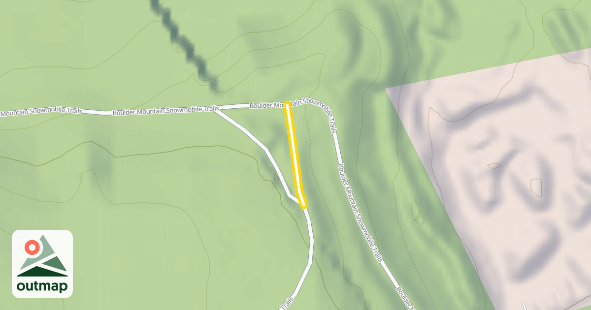 Map of Boulder Mountain Snowmobile Trails