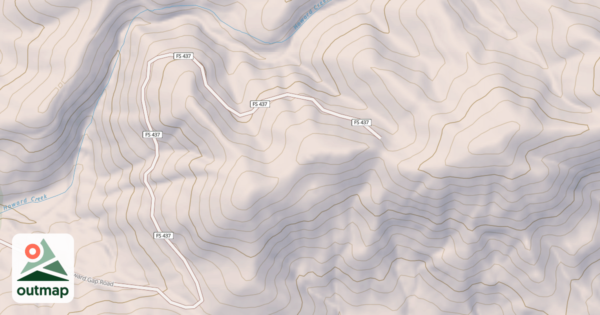 Map of HOWARD GAP