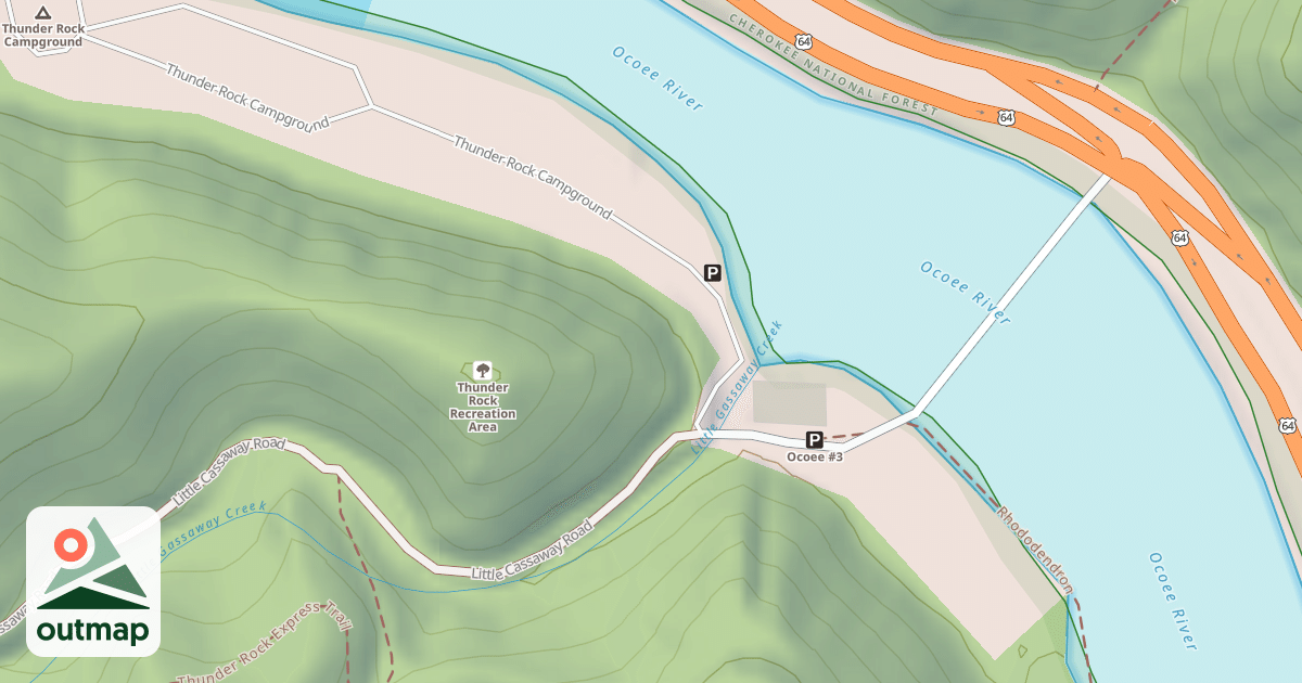 Map of THUNDER ROCK