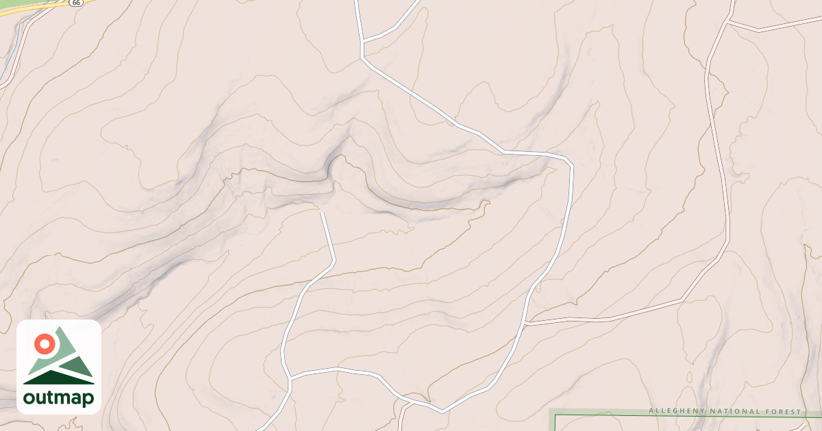 Map of Marienville Atv/penoke Conn