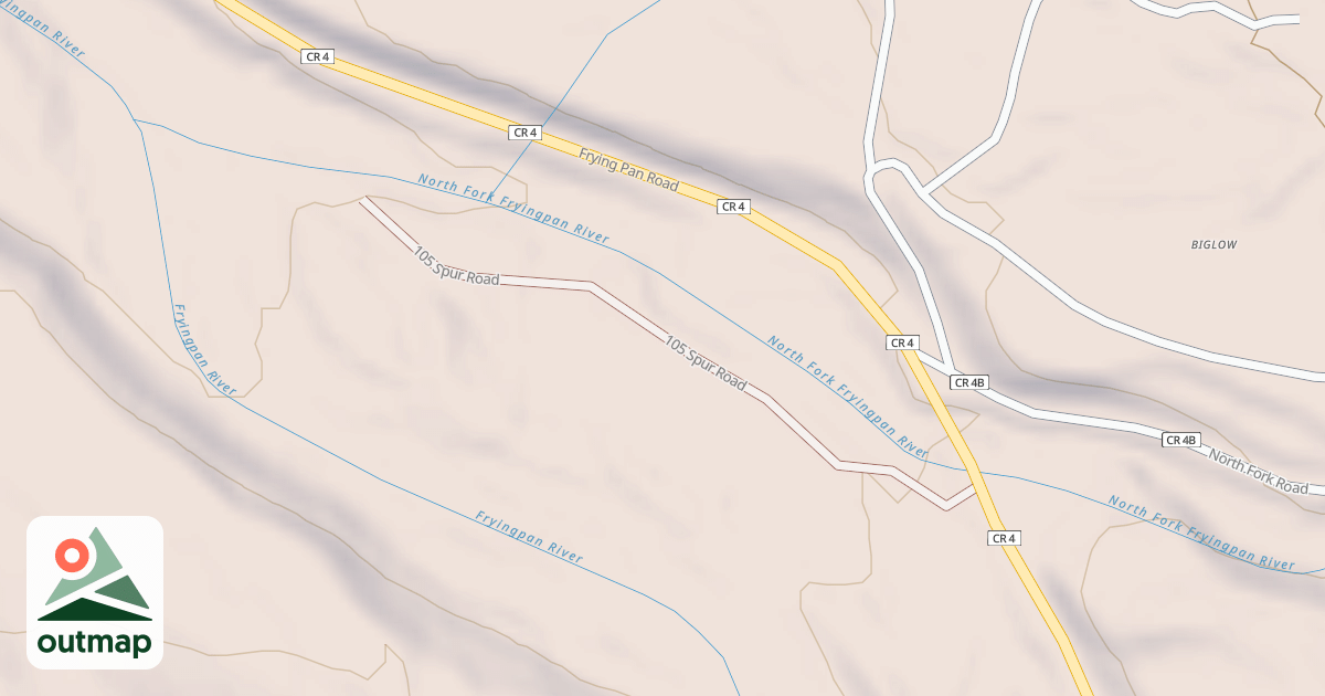 Map of 105 SPUR
