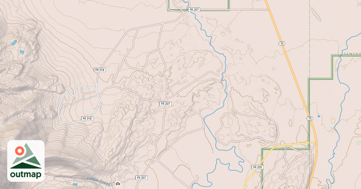 Map of CABIN CR