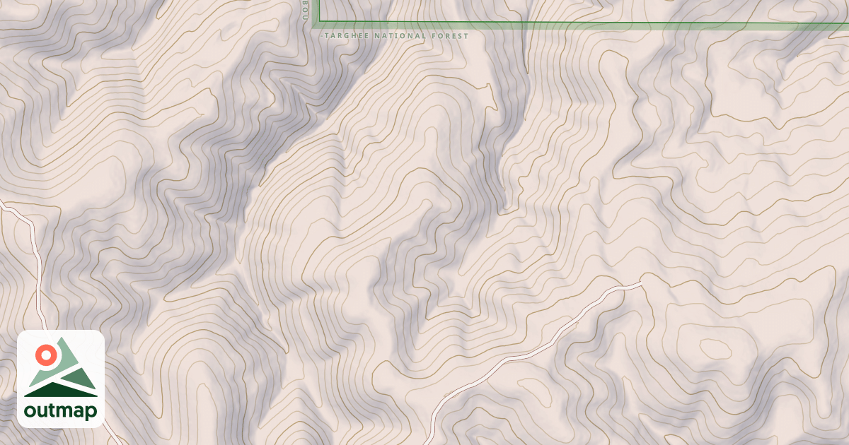 Map of SOUTH FORK OF DEEP CREEK