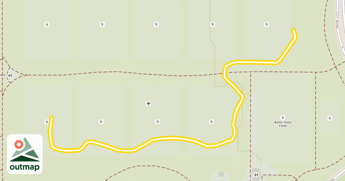 Map of Fort Missoula Nordic Ski Trails
