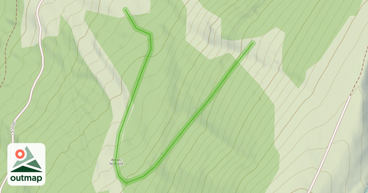 Map of Chemin du Rocher