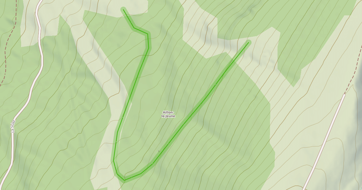 Map preview of Chemin du Rocher