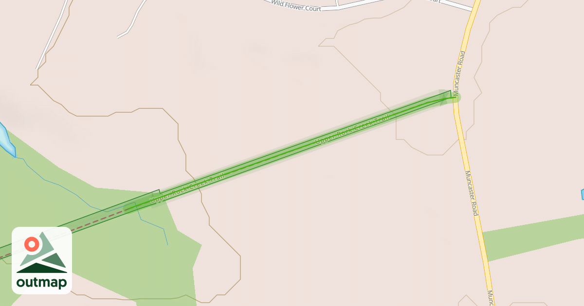 Map of Upper Rock Creek Trail