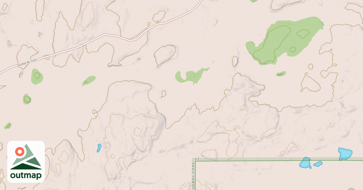 Map of Hatchet Spur B