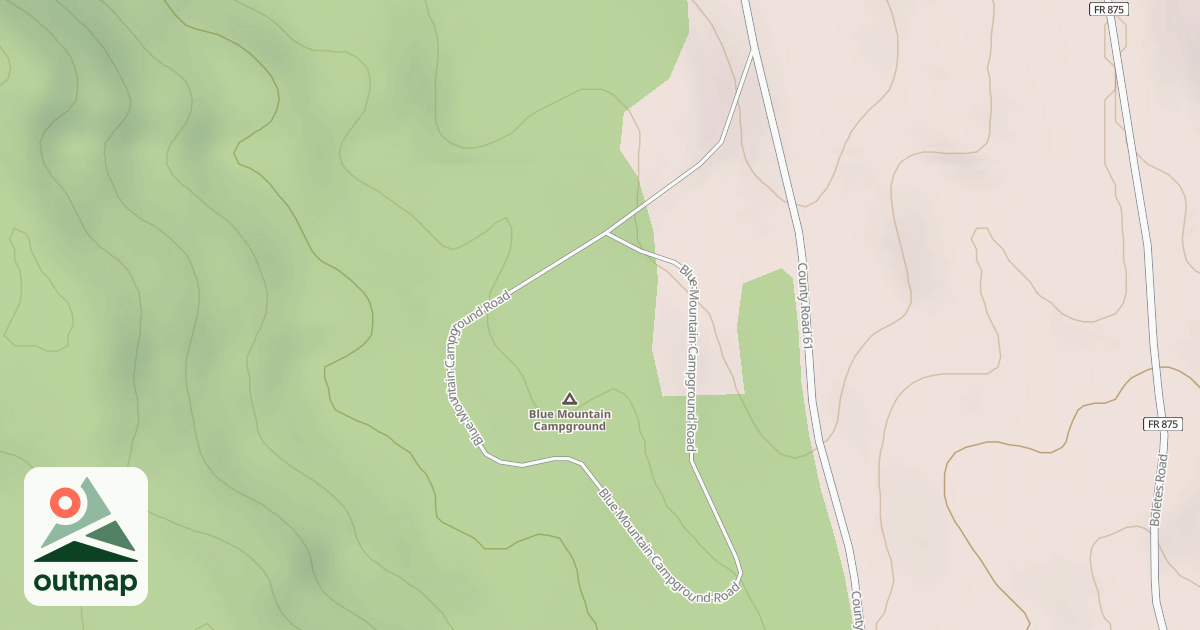 Map of BLUE MOUNTAIN CG