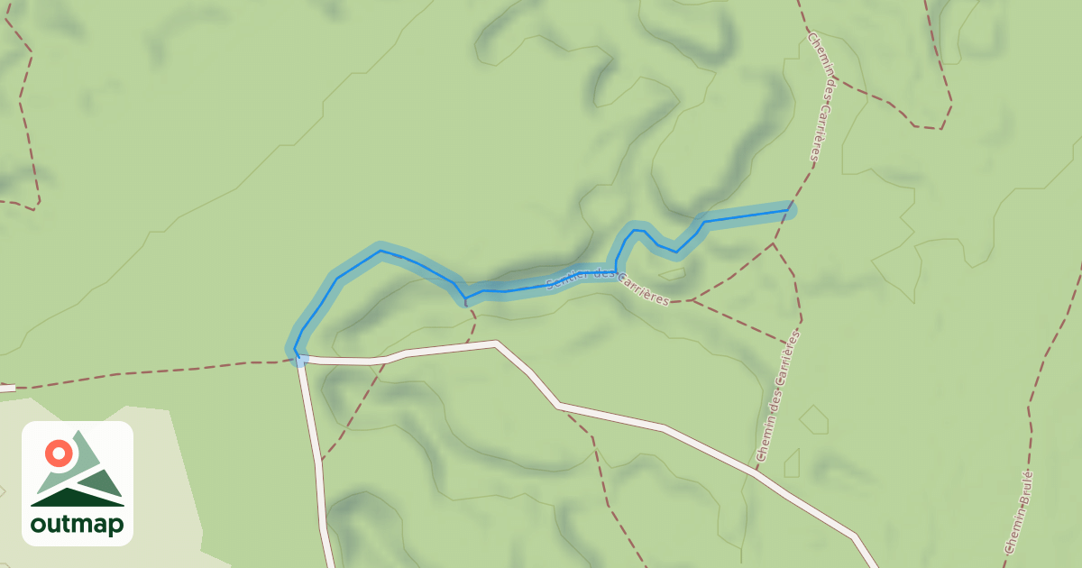 Map of Sentier des Carrières