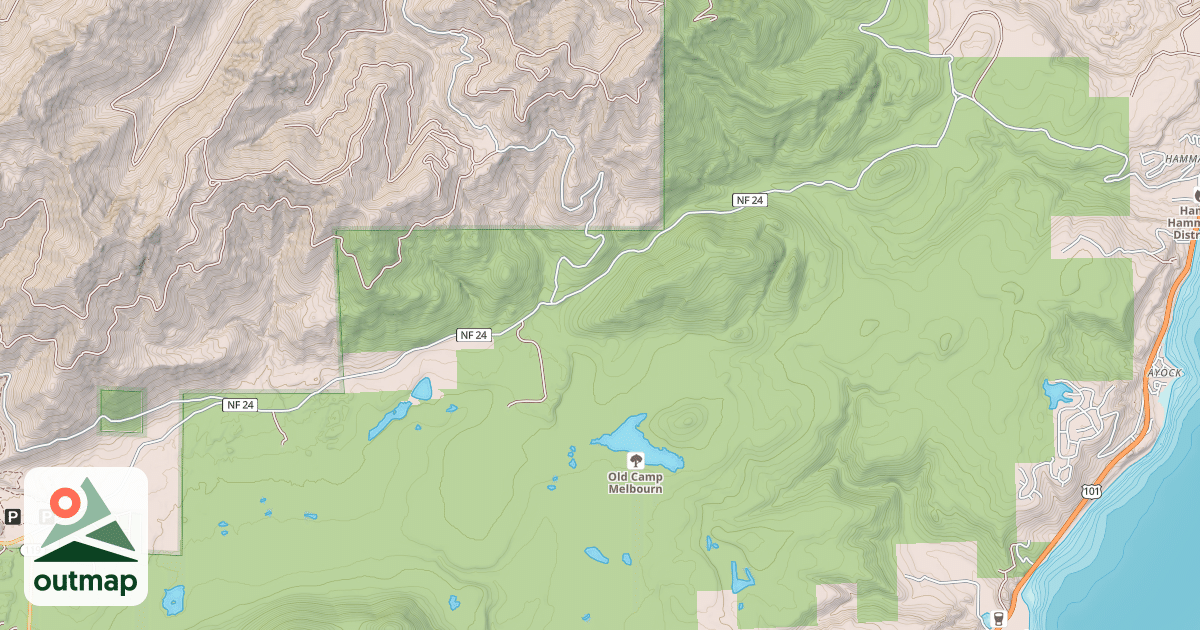 Map of JORSTED CREEK & LK CUSHMAN