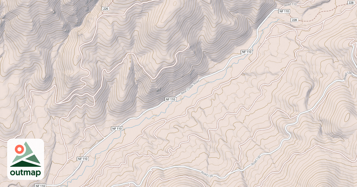 Map of BEAR CREEK