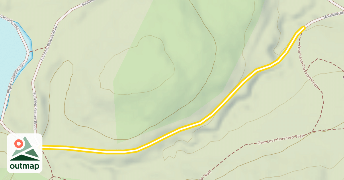Map of Mountain Road Carriage Path