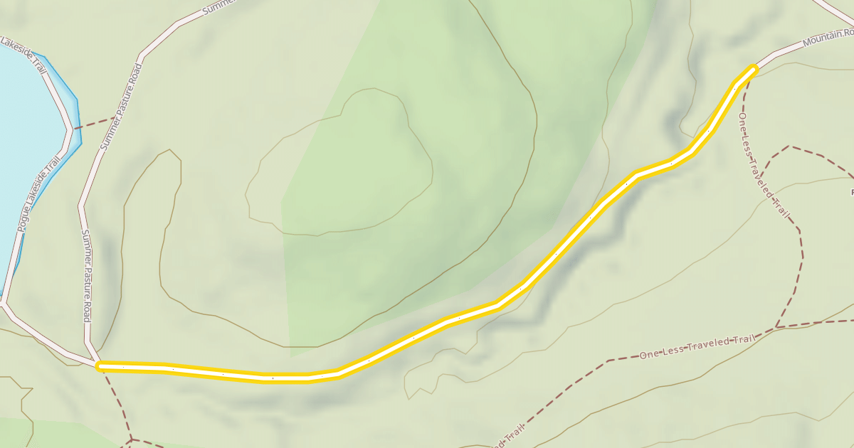 Map preview of Mountain Road Carriage Path