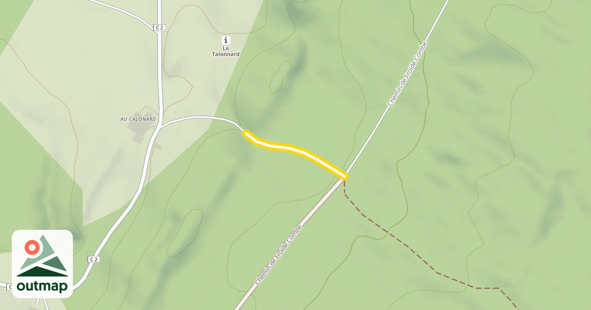 Map of Chemin de Froide Combe