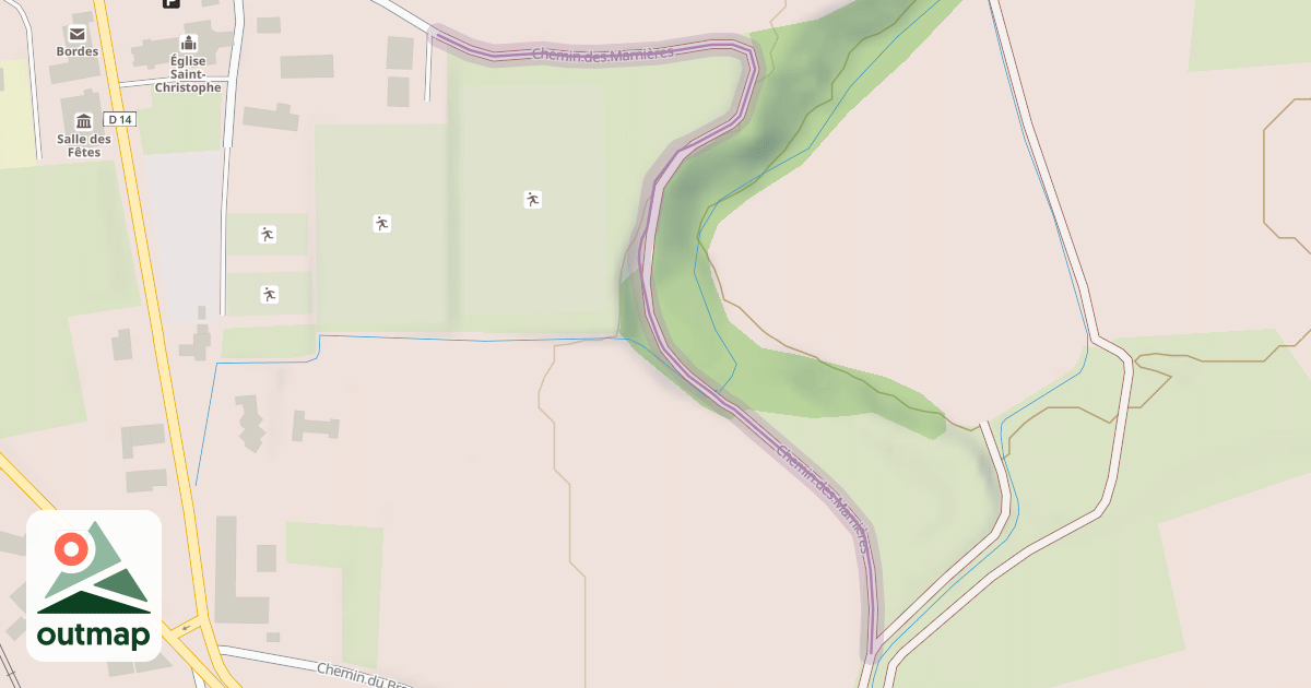Map of Chemin des Marnières